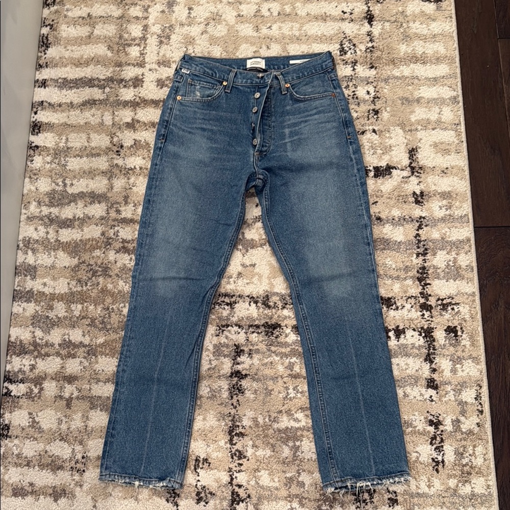 Citizens Of Humanity Blue Straight Leg Jeans